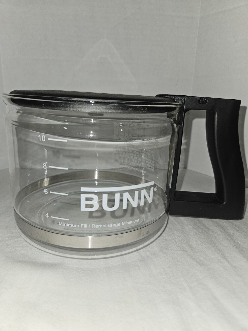 Bunn 10 Cup Glass Coffee Pot Replacement Carafe Black Handle